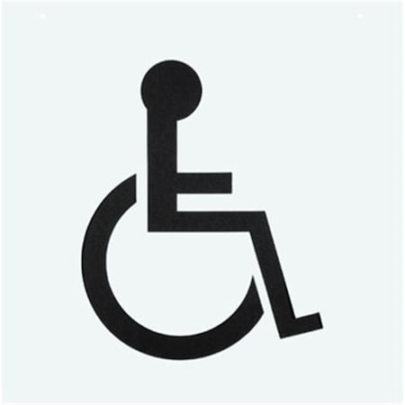 Vertex PLS-60 48 x 48 in. Plastic Reusable Handicapped Parking Lot Stencil VE3570498